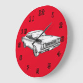 1968 Plymouth Roadrunner Große Wanduhr (Winkel)