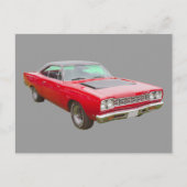 1968 Plymouth Roadrunner Muscle Car Postkarte (Vorderseite)