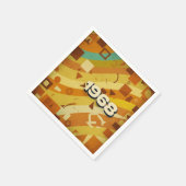 1968 - Retro Vintager 60er Geometric Design - Serviette (Ecke)