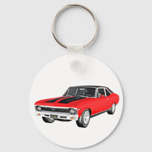 1968 Rot-Muskel-Auto Schlüsselanhänger