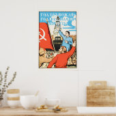 1968 Soviet Propaganda Poster A year without (Küche)