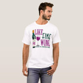 1968 WIE der feine WEIN gealtert zur PERFEKTION T-Shirt (Vorne ganz)