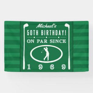 1969 50. Geburtstag für Golfer Banner