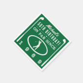 1969 50. Geburtstag für Golfer Serviette (Ecke)