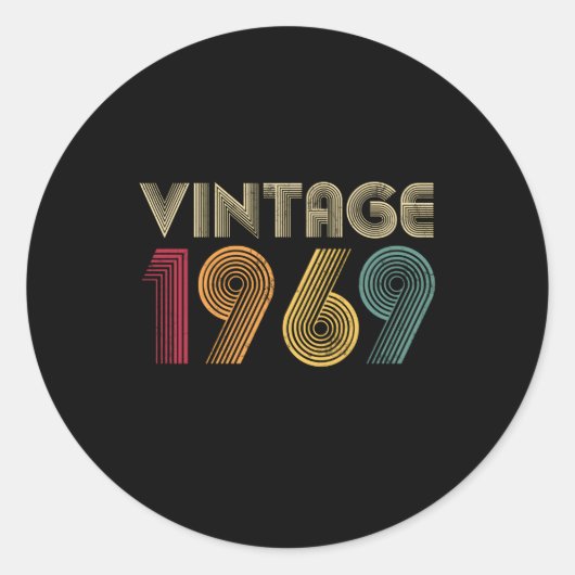 1969 54. 54 RUNDER AUFKLEBER (Vorderseite)