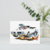 1969 Alds Cutlass Weißbuchse Postkarte (Stehend Vorderseite)