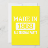 1969 alle Originalteile Einladung (Vorderseite)