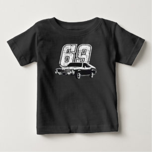 1969 AMC AMX Front Three Quarter View mit Auto-Mod Baby T-shirt