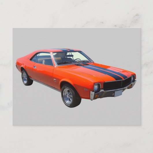 1969 AMC Javlin Muscle Car Postkarte (Vorderseite)