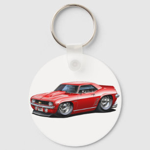 1969 Camaro SS Red Car Schlüsselanhänger