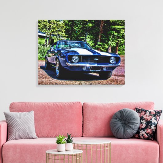1969 Camaro SS Super Sport Muscle Car Leinwanddruck (Insitu (Wohnzimmer))