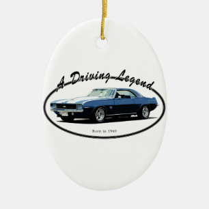 1969 CAMARO YENKO BLAU KERAMIK ORNAMENT