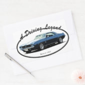 1969 CAMARO YENKO BLUE RECHTECKIGER AUFKLEBER (Umschlag)