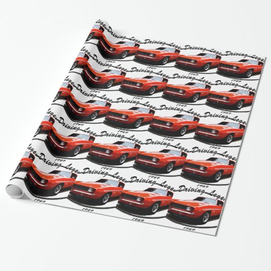 1969_camaro_yenko_orange geschenkpapier (Ungerollt)
