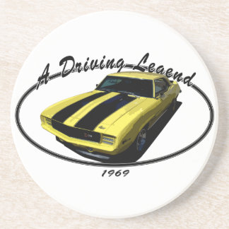 1969 CAMARO Z28 GELB GETRÄNKEUNTERSETZER