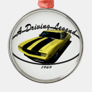 1969 CAMARO Z28 GELB SILBERNES ORNAMENT