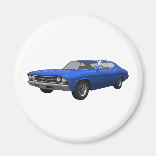 1969 Chevelle SS: Blue Finish Magnet (Vorne)