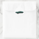1969 Chevelle SS: Green Finish Runder Aufkleber (Tasche)