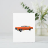 1969 Chevelle SS: Orange Finish Postkarte (Stehend Vorderseite)