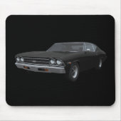 1969 Chevelle SS: Schwarzes Finish: Mousepad (Vorne)