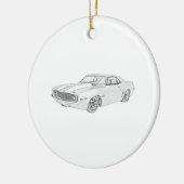 1969 Chevrolet Camaro Pencil Style Illustration Keramik Ornament (Links)