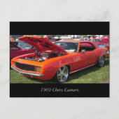 1969 Chevy Camaro Postkarte (Vorderseite)