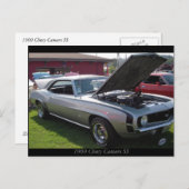 1969 Chevy Camaro SS Postkarte (Vorne/Hinten)