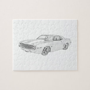 1969 Chevy Camaro Stift Zeichnend Puzzle