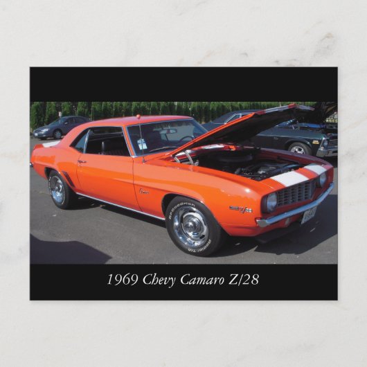 1969 Chevy Camaro Z/28 Postkarte (Vorderseite)