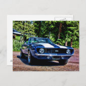 1969 Chevy Super Sport SS Camaro Postkarte (Vorne/Hinten)