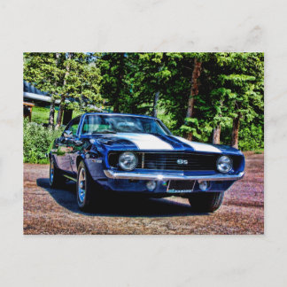 1969 Chevy Super Sport SS Camaro Postkarte