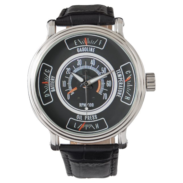 1969 Classic Midsize Car Tachometer and Gauges Armbanduhr (Vorderseite)