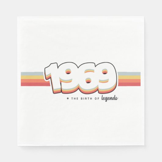 1969 Die Geburt von Legenden Serviette (Vorderseite)