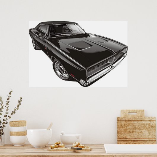 1969 Dodge-Ladeprogramm Poster (Küche)
