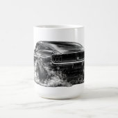 1969 Fastback-Muskelauto mit Durchdrehenden Rädern Kaffeetasse (Mittel)