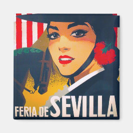 1969 Feria de Sevilla Spanien Jahrgang Magnet