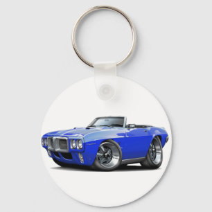 1969 Firebird Blue Convertible Schlüsselanhänger