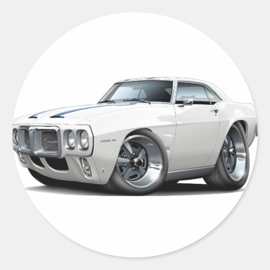 1969 Firebird Trans Am Runder Aufkleber (Vorderseite)
