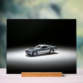 1969 Ford Mustang Mach1 Modellauto Acrylschild (Neutral)