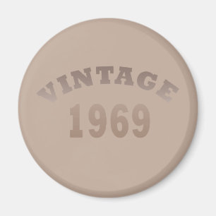 1969 geboren, elegante moderne vintage Geburtstag Magnet