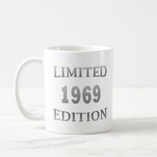 1969 geboren elegantes modernes Geburtstagsgeschen Kaffeetasse