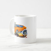 1969 GTO Orangen-Auto Kaffeetasse (Vorderseite Links)