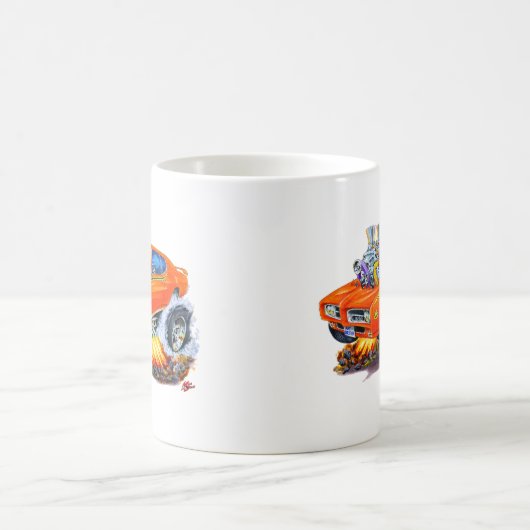 1969 GTO Richter-Orangen-Auto Kaffeetasse (Mittel)