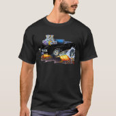 1969 GTO schwarzes Kabriolett T-Shirt (Vorderseite)