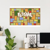 1969 Harlem Cultural Festival Bühne Design Poster (Heimbüro)