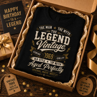 1969 Legendäre Vintage perfekt gealtert 57. Geburt T-Shirt