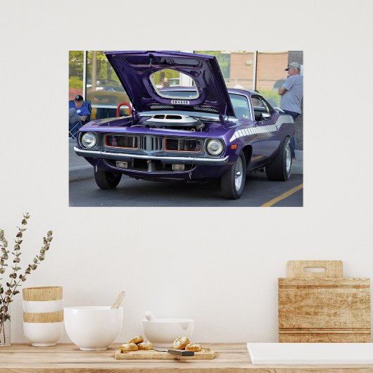 1969 Lila Barracuda-Poster Poster (Küche)