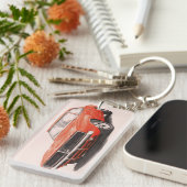 1969 Orange Charger Schlüsselanhänger (Vorderseite rechts)