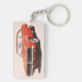 1969 Orange Charger Schlüsselanhänger (Rückseite)