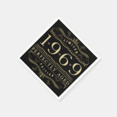 1969 Perfekt alt 50. Geburtstag Serviette (Ecke)